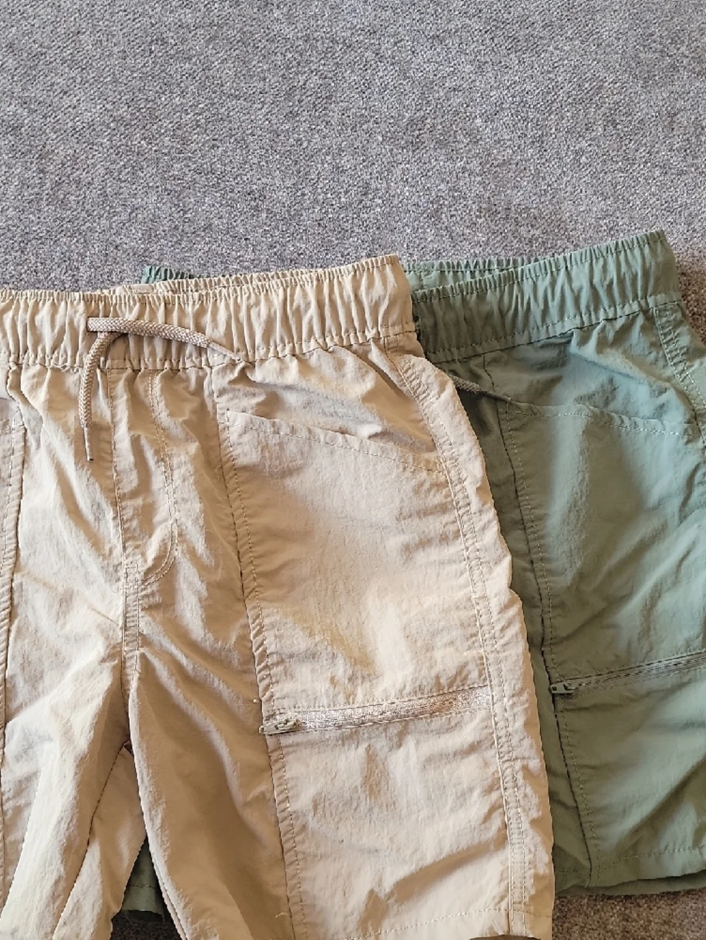 The Children's Place Boys' Lightweight Khaki and Olive Green Cargo Shorts
